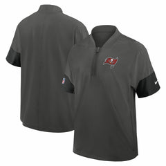 Tampa Bay Buccaneers Sideline Short Sleeve Quarter-Zip Dri-FIT Coach Jacket | NFL Hot