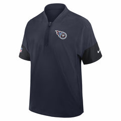 Tennessee Titans Sideline Short Sleeve Quarter-Zip Dri-FIT Coach Jacket | NFL Hot