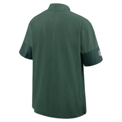 Green Bay Packers Sideline Short Sleeve Quarter-Zip Dri-FIT Coach Jacket | NFL Online