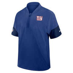 New York Giants Sideline Short Sleeve Quarter-Zip Dri-FIT Coach Jacket | NFL Near me