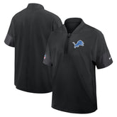 Detroit Lions Sideline Short Sleeve Quarter-Zip Dri-FIT Coach Jacket | NFL Hot