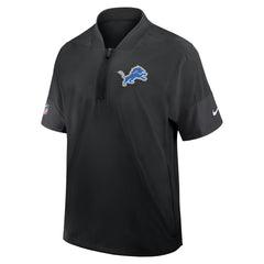 Detroit Lions Sideline Short Sleeve Quarter-Zip Dri-FIT Coach Jacket | NFL Hot