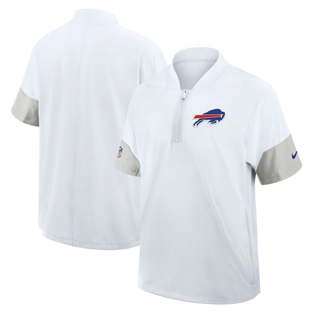 Buffalo Bills Sideline Short Sleeve Quarter-Zip Dri-FIT Coach Jacket | NFL Outlet