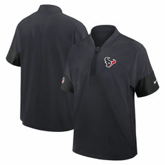 Houston Texans Sideline Short Sleeve Quarter-Zip Dri-FIT Coach Jacket | NFL Near me