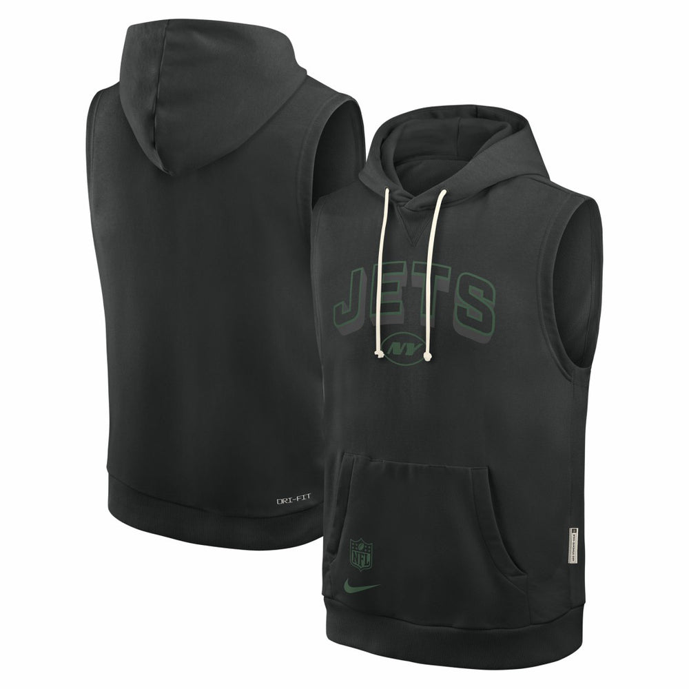 New York Jets Sideline Standard Issue Dri-FIT Sleeveless Hoodie | NFL US