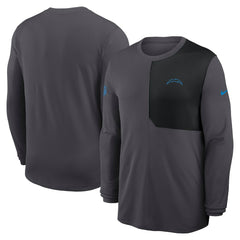 Los Angeles Chargers Sideline Coach UV Dri-FIT Long Sleeve Shirt | NFL Discount