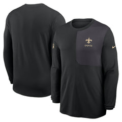 New Orleans Saints Sideline Coach UV Dri-FIT Long Sleeve Shirt | NFL Sale
