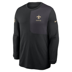 New Orleans Saints Sideline Coach UV Dri-FIT Long Sleeve Shirt | NFL Sale