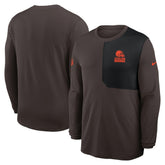 Cleveland Browns Sideline Coach UV Dri-FIT Long Sleeve Shirt | NFL Sale
