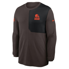 Cleveland Browns Sideline Coach UV Dri-FIT Long Sleeve Shirt | NFL Sale