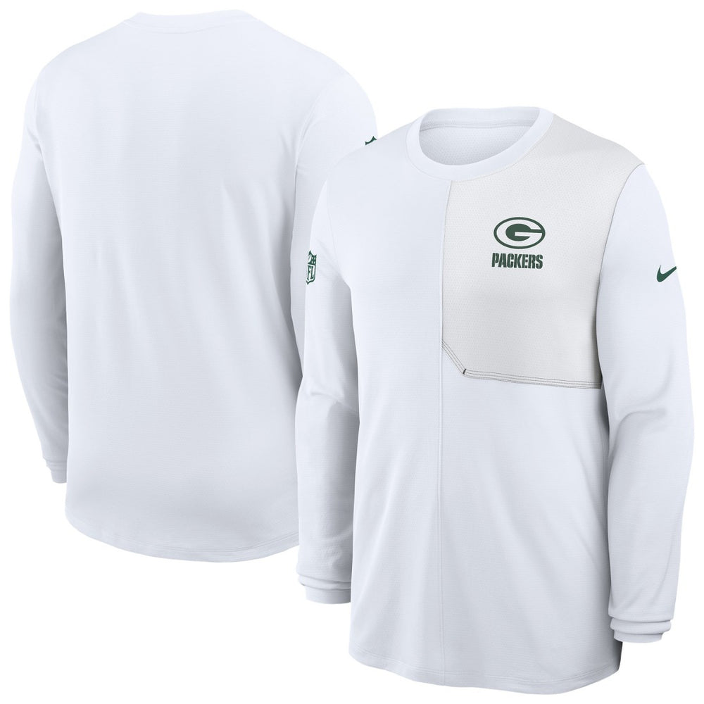 Green Bay Packers Sideline Coach UV Dri-FIT Long Sleeve Shirt | NFL New