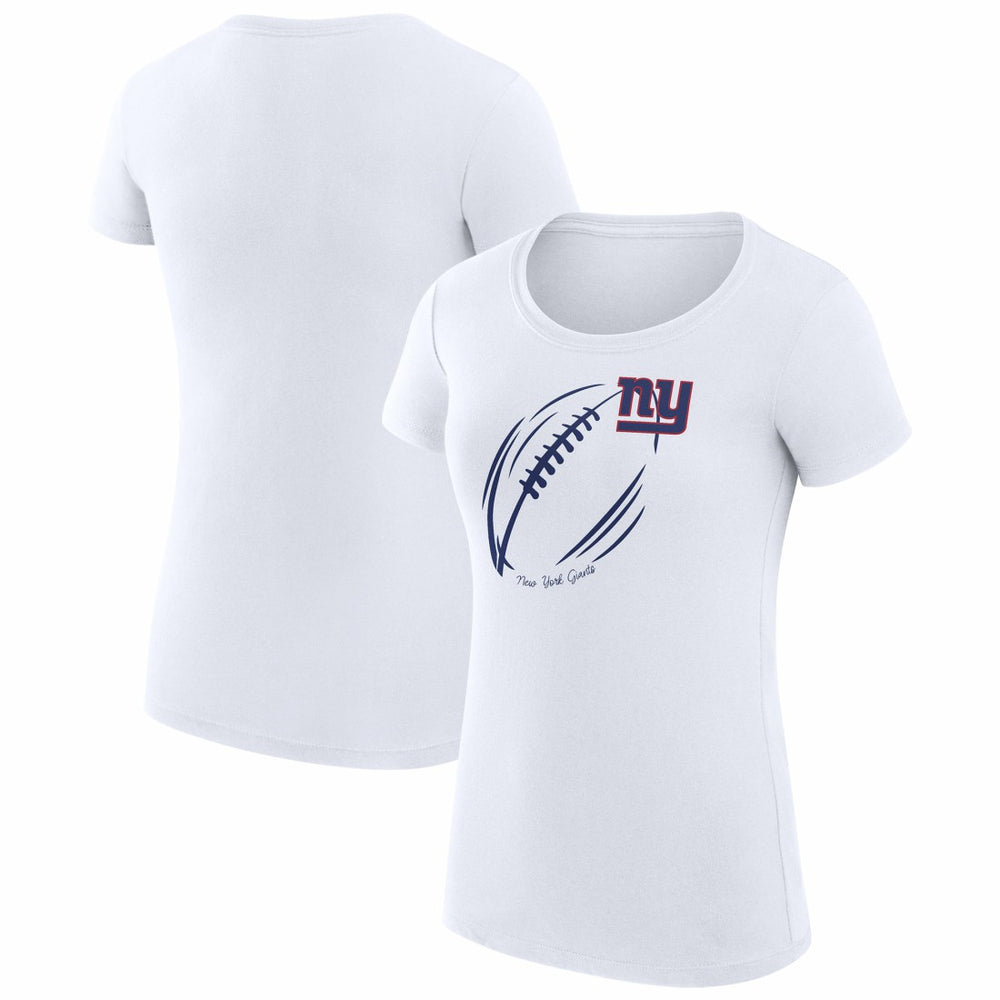 New York Giants G-III 4Her by Carl Banks Women's Super-Slim Fit Lightweight Subtle Football T-Shirt | NFL On sale