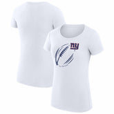 New York Giants G-III 4Her by Carl Banks Women's Super-Slim Fit Lightweight Subtle Football T-Shirt | NFL On sale
