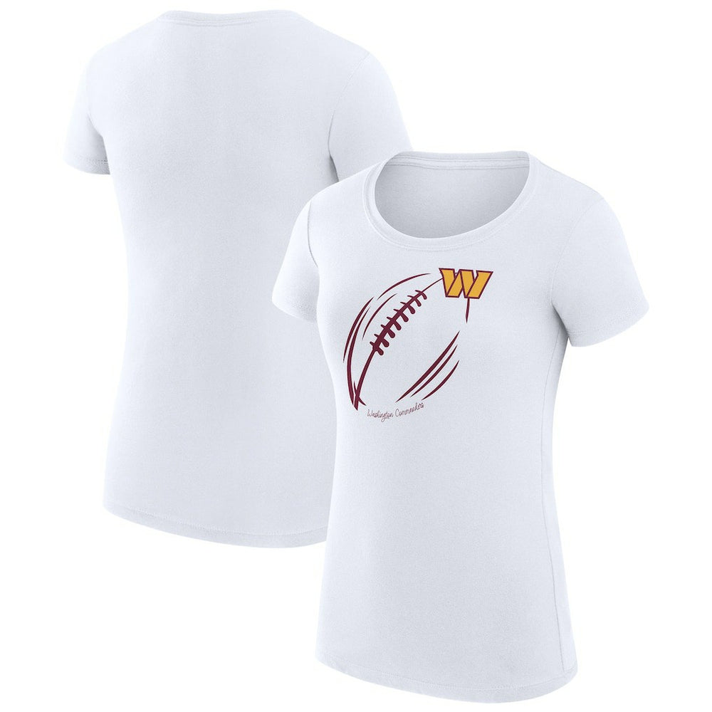 Washington Commanders G-III 4Her by Carl Banks Women's Super-Slim Fit Lightweight Subtle Football T-Shirt | NFL Discount