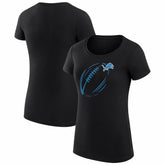 Detroit Lions G-III 4Her by Carl Banks Women's Super-Slim Fit Lightweight Subtle Football T-Shirt | NFL On sale