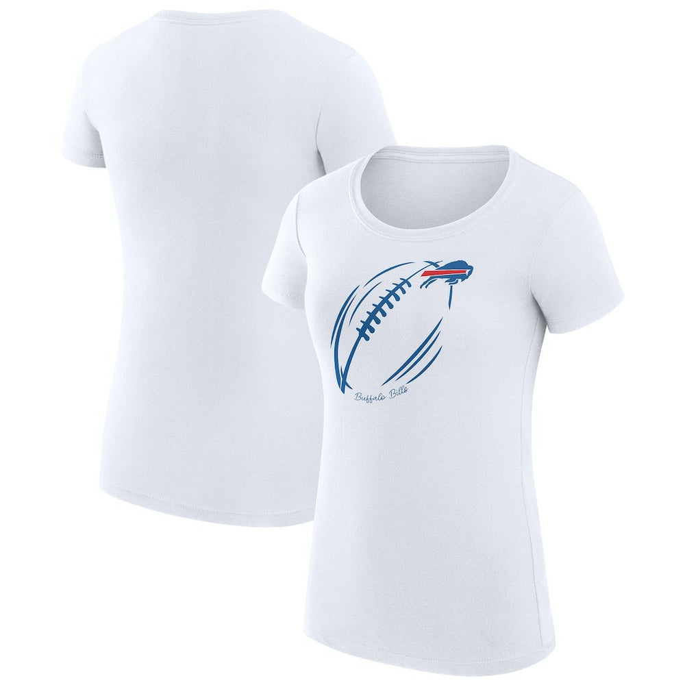 Buffalo Bills G-III 4Her by Carl Banks Women's Super-Slim Fit Lightweight Subtle Football T-Shirt | NFL On sale