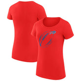Buffalo Bills G-III 4Her by Carl Banks Women's Super-Slim Fit Lightweight Subtle Football T-Shirt | NFL Sale