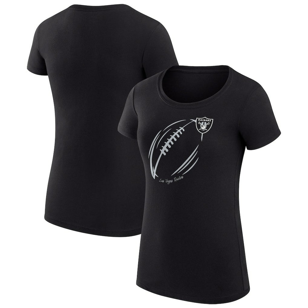 Las Vegas Raiders G-III 4Her by Carl Banks Women's Super-Slim Fit Lightweight Subtle Football T-Shirt | NFL Near me