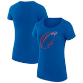 Buffalo Bills G-III 4Her by Carl Banks Women's Super-Slim Fit Lightweight Subtle Football T-Shirt | NFL On sale