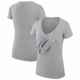 New York Giants G-III 4Her by Carl Banks Women's Super-Slim Fit Lightweight Subtle Football V-Neck T-Shirt | NFL Near me