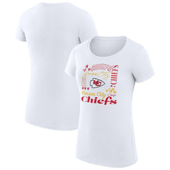 Kansas City Chiefs G-III 4Her by Carl Banks Women's Super-Slim Fit Lightweight Collage Team T-Shirt | NFL Online