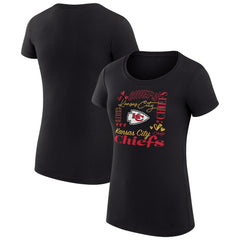 Kansas City Chiefs G-III 4Her by Carl Banks Women's Super-Slim Fit Lightweight Collage Team T-Shirt | NFL US