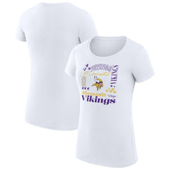Minnesota Vikings G-III 4Her by Carl Banks Women's Super-Slim Fit Lightweight Collage Team T-Shirt | NFL On sale