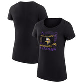 Minnesota Vikings G-III 4Her by Carl Banks Women's Super-Slim Fit Lightweight Collage Team T-Shirt | NFL Online