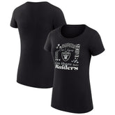 Las Vegas Raiders G-III 4Her by Carl Banks Women's Super-Slim Fit Lightweight Collage Team T-Shirt | NFL US