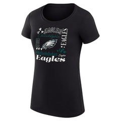 Philadelphia Eagles G-III 4Her by Carl Banks Women's Super-Slim Fit Lightweight Collage Team T-Shirt | NFL New