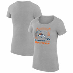Denver Broncos G-III 4Her by Carl Banks Women's Super-Slim Fit Lightweight Collage Team T-Shirt | NFL US