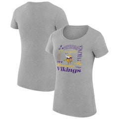 Minnesota Vikings G-III 4Her by Carl Banks Women's Super-Slim Fit Lightweight Collage Team T-Shirt | NFL Discount