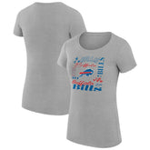 Buffalo Bills G-III 4Her by Carl Banks Women's Super-Slim Fit Lightweight Collage Team T-Shirt | NFL New