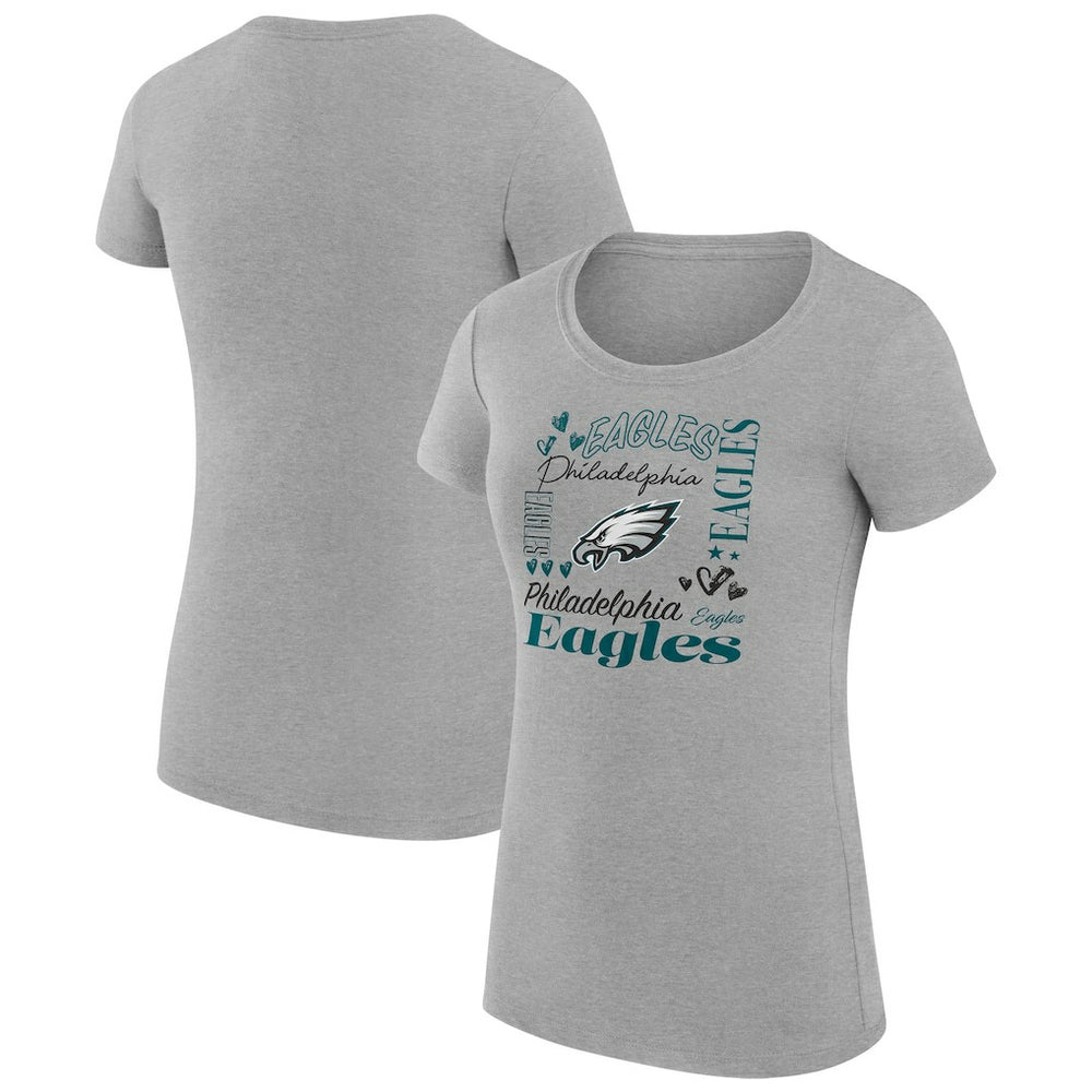 Philadelphia Eagles G-III 4Her by Carl Banks Women's Super-Slim Fit Lightweight Collage Team T-Shirt | NFL Outlet