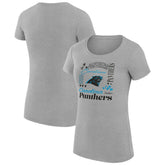 Carolina Panthers G-III 4Her by Carl Banks Women's Super-Slim Fit Lightweight Collage Team T-Shirt | NFL Hot
