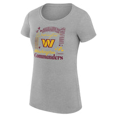 Washington Commanders G-III 4Her by Carl Banks Women's Super-Slim Fit Lightweight Collage Team T-Shirt | NFL New