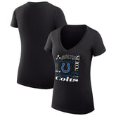 Indianapolis Colts G-III 4Her by Carl Banks Women's Super-Slim Fit Lightweight Collage Team V-Neck T-Shirt | NFL On sale