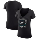 Philadelphia Eagles G-III 4Her by Carl Banks Women's Super-Slim Fit Lightweight Collage Team V-Neck T-Shirt | NFL Near me
