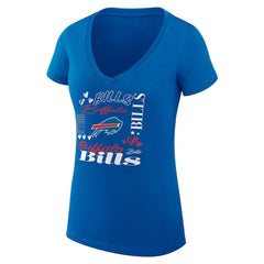 Buffalo Bills G-III 4Her by Carl Banks Women's Super-Slim Fit Lightweight Collage Team V-Neck T-Shirt | NFL Near me