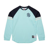 Seattle Kraken Mitchell & Ness Thermal Henley Long Sleeve T-Shirt - NHL T-shirts