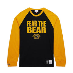 Boston Bruins Mitchell & Ness Legendary Slub Raglan Long Sleeve T-Shirt - NHL T-shirts