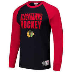 Chicago Blackhawks Mitchell & Ness Legendary Slub Raglan Long Sleeve T-Shirt - NHL T-shirts