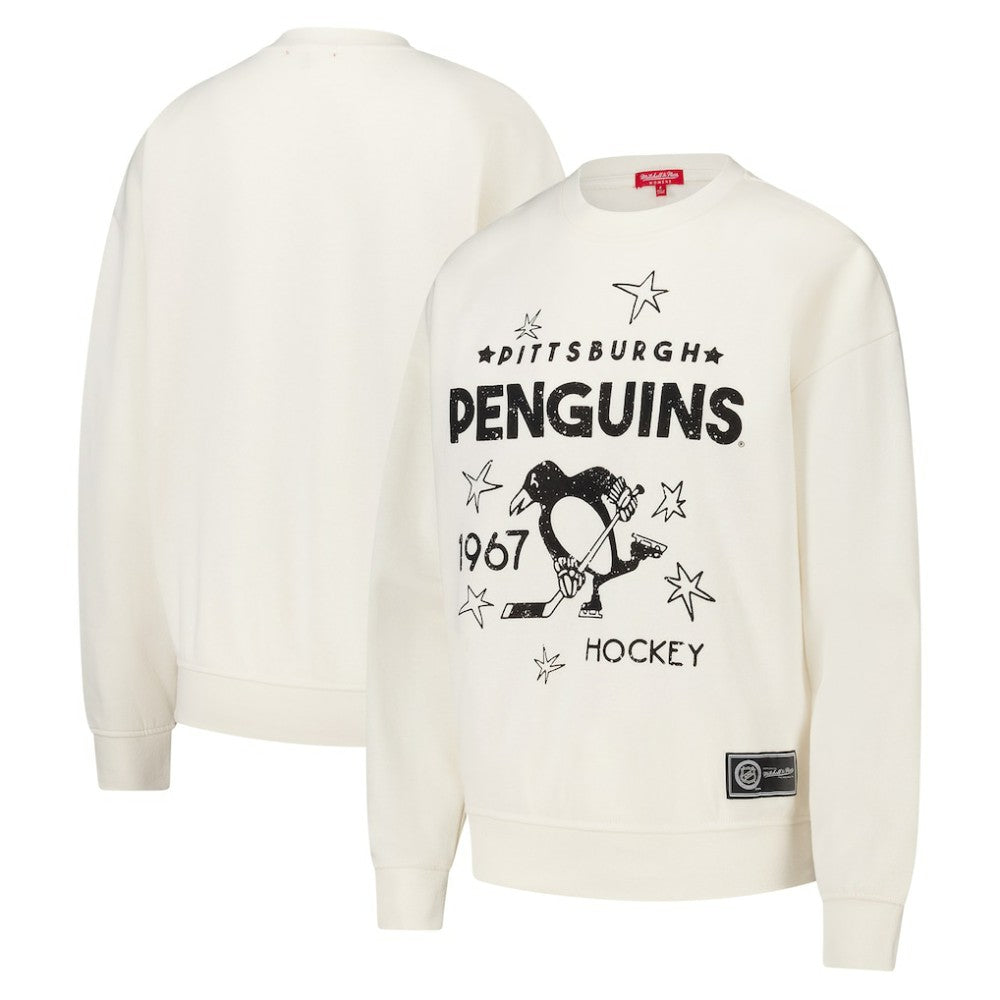 Pittsburgh Penguins Mitchell & Ness Women's Logo 3.0 Pullover Sweatshirt - NHL Sweatshirts