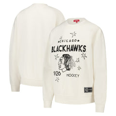 Chicago Blackhawks Mitchell & Ness Women's Logo 3.0 Pullover Sweatshirt - NHL Sweatshirts