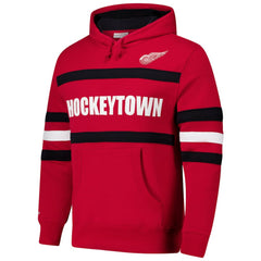 Detroit Red Wings Mitchell & Ness Head Coach Slogan Pullover Hoodie - NHL Hoodies