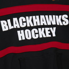 Chicago Blackhawks Mitchell & Ness Head Coach Slogan Pullover Hoodie - NHL Hoodies