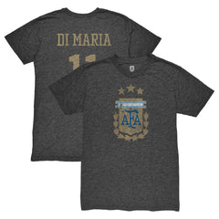 Angel Di Maria Argentina National Team 1863FC Retro Player Tri-Blend T-Shirt