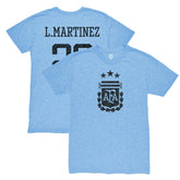 Lautaro Martinez Argentina National Team 1863FC Retro Player Tri-Blend T-Shirt