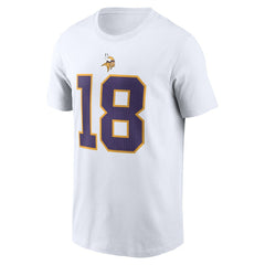 Minnesota Vikings Justin Jefferson Name & Number T-Shirt | NFL New