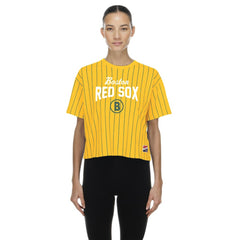 Boston Red Sox New Era Women's 2025 City Connect Pinstripe T-Shirt - MLB T-shirts